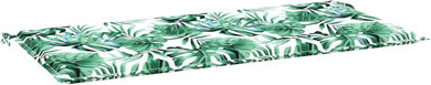 Patio Bench Cushion Leaf Pattern 47.2X19.7X1.6" Oxford Fabric
