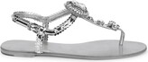Thumbnail for your product : Dolce & Gabbana Embellished Metallic Toe-Thong Sandals