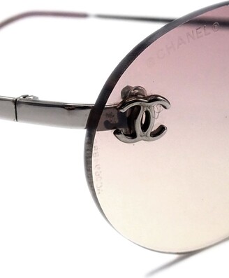 Chanel Pre Owned 1990-2000s CC rimless sunglasses - ShopStyle