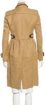 Thumbnail for your product : Burberry Leather-Trimmed Long Coat