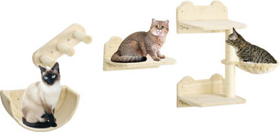 4 Pcs Cat Wall Furniture