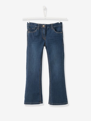 Girls NARROW Waist Bootcut Jeans - bleached denim, Girls | Vertbaudet