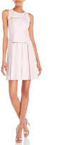 Thumbnail for your product : Carolina Herrera Pleated Panel Fit & Flare Dress