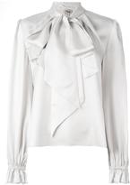 Temperley London TEMPERLEY LONDON 'ATLAS' PUSSY BOW BLOUSE, FEMME, TAILLE: 8, GRIS