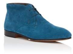 Tod's MEN'S SUEDE CHUKKA BOOTS-BLUE SIZE 7.5 M