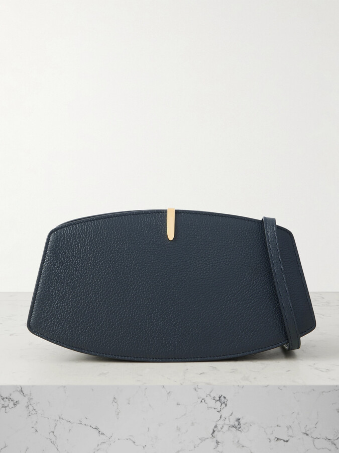 Savette Florence Embellished Textured-leather Shoulder Bag - Blue
