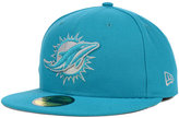 Thumbnail for your product : New Era Miami Dolphins Pop Gray Basic 59FIFTY Cap