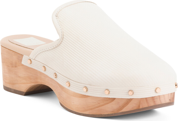 nubuck clogs