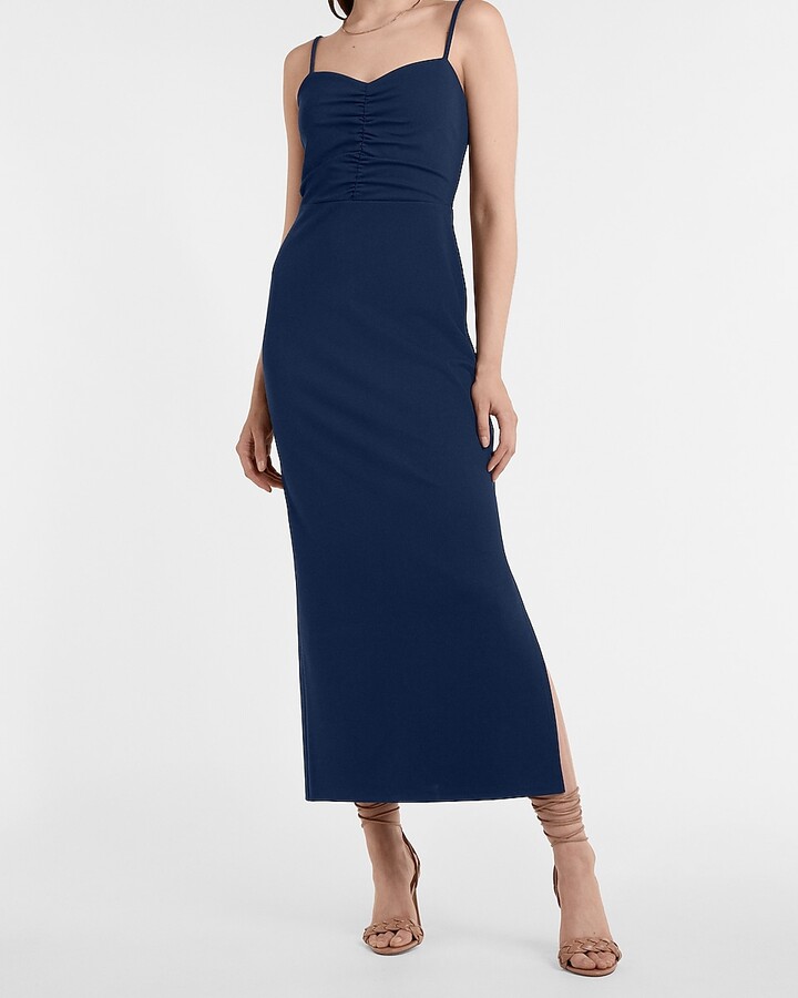 Express Ruched Bodice Maxi Dress ...