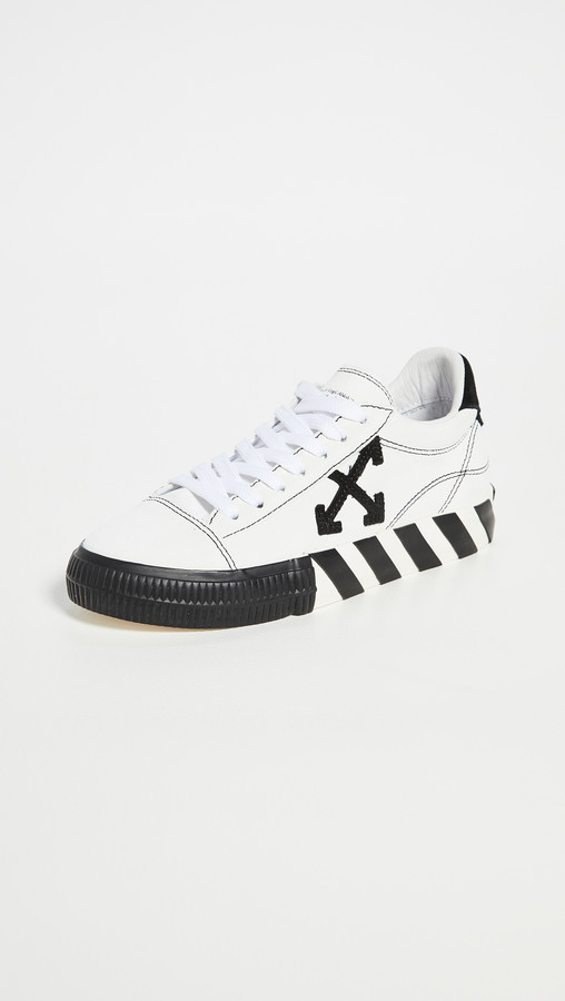 off white womens arrow low top neon canvas sneakers