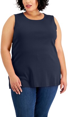 macys plus size tank tops