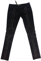 Thumbnail for your product : Preen Slim Fit Pants With Golden Rivets