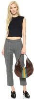 Thumbnail for your product : Gucci What Goes Around Comes Around Velour Stripe Hobo