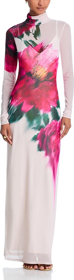 AFRM Billie Floral Mesh Dress