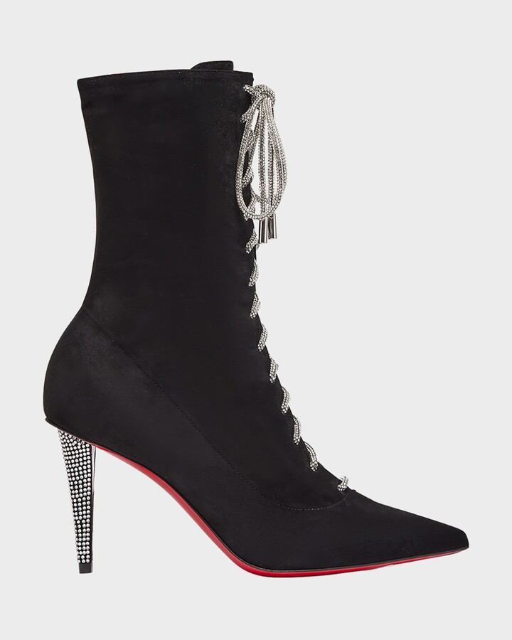 Christian Louboutin Astrilarge Pika Suede Spike Booties