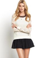 Thumbnail for your product : Superdry Orange Sewn Baseball Lace Top