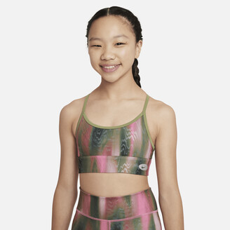 Nike Dri-FIT Indy Icon Clash Big Kids' (Girls') Sports Bra in Pink -  ShopStyle