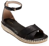 Thumbnail for your product : Cole Haan CloudFeel Lizard-Embossed Leather Espadrille Sandals