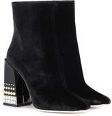 Dolce & Gabbana Velvet ankle boots