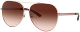 Thumbnail for your product : Tory Burch Metal Aviator Sunglasses w/ Striped Arms