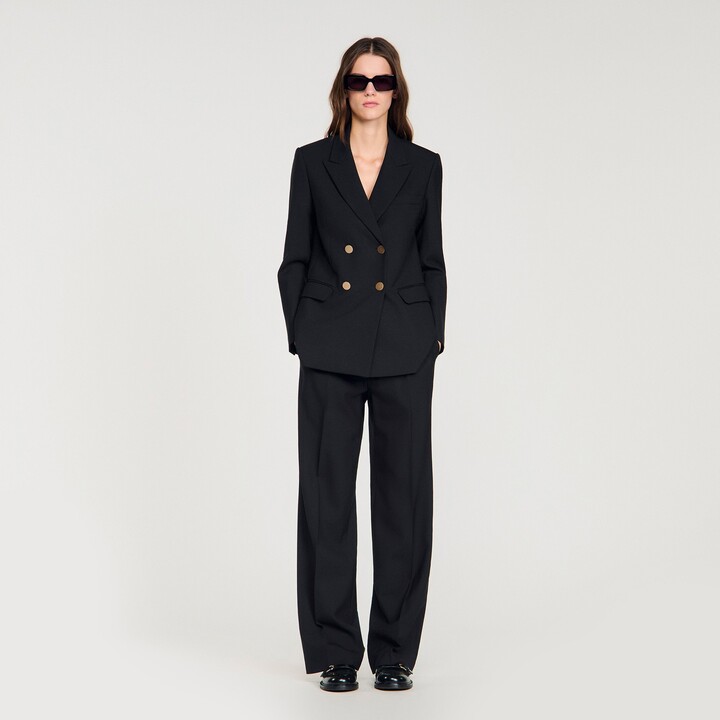 Sandro Wool slim-fit suit jacket