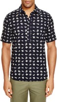 Thumbnail for your product : 3x1 Fish Print Regular Fit Popover Shirt