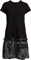 Bandana Print Jersey T-Shirt Dress 