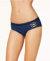 Thumbnail for your product : Becca Color Play Lace-Up Crochet Hipster Bikini Bottoms