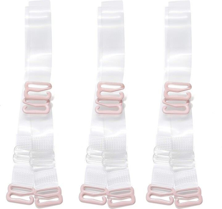 YARBAR Invisible Clear Bra Strap NonSlip Adjustable Bra Strap Soft