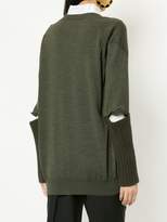Thumbnail for your product : Ports 1961 Slit Sleeve Knitted Cardigan