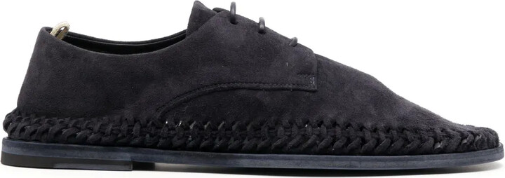 Officine Creative Lace-Up Suede Derby Shoes
