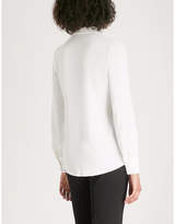 Thumbnail for your product : Claudie Pierlot Tie-detail crepe blouse