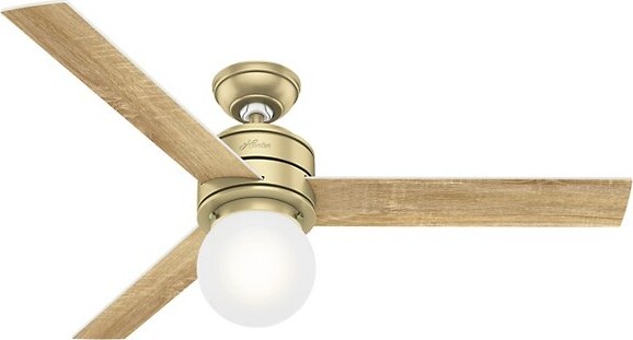 Hunter Fans Alison Ceiling Fan in Brass, 3 Blades