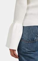 Thumbnail for your product : Alexander Wang Women's Cotton Bell-Sleeve Sweater - White