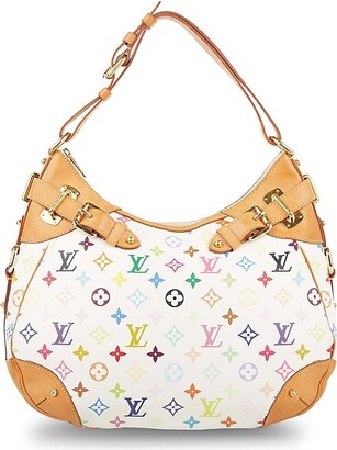 Pre-Owned Louis Vuitton White Multicolor Monogram Canvas Pochette (10,935  MXN) ❤ liked on Polyvore featuring b…