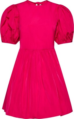 RED Valentino Ruffle-Sleeved Backless Mini Dress