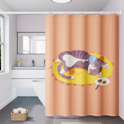 East Urban Home Shower Curtain With Hooks Included