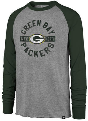 '47 Men Green Bay Packers Retro Encircled Long Sleeve Club Raglan T-Shirt
