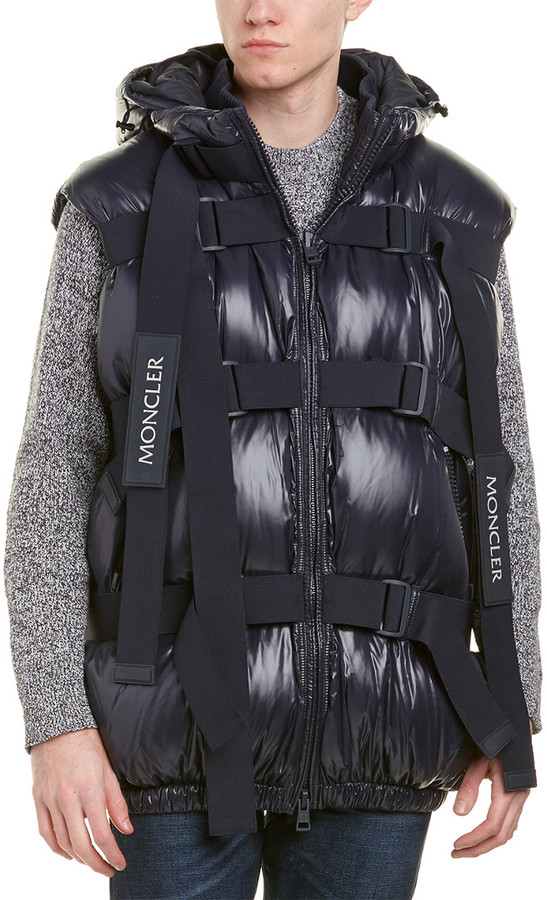 moncler coat with straps