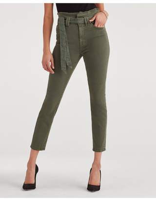 7 For All Mankind Paperbag Jean In Army