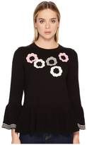 Thumbnail for your product : Kate Spade Crochet Flower Bell Sweater Women's Sweater