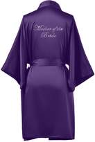 Thumbnail for your product : AWEI Satin Bridesmaid Robes Plus Size Kimono Short Womens Robe for Bridesmaid Gifts Purple XL //ZS1604CPP03A//