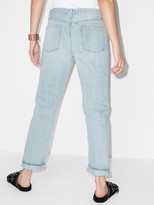 Thumbnail for your product : J Brand Tate ripped-detailing boyfriend jeans