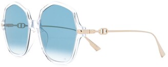 Dior Sunglasses DiorLink2 hexagonal sunglasses