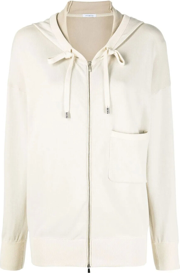 Malo Zip-Up Cotton Sweatshirt