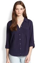 Thumbnail for your product : Joie Dramine Cotton Button-Front Shirt