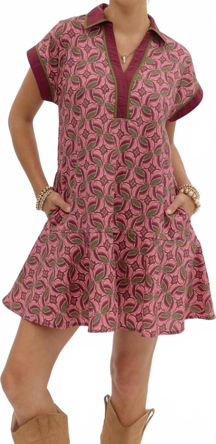 Entro Sasha Mini Dress In Pink