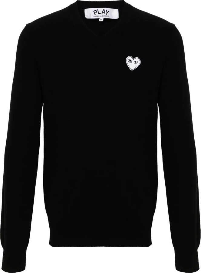Comme des Garçons PLAY Heart-Patch Wool Jumper