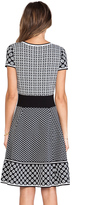 Thumbnail for your product : Catherine Malandrino Genevieve Fit & Flare Knit Jacquard Dress