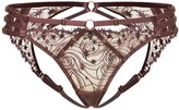 Thumbnail for your product : Bordelle Selene Open Back Lace Briefs